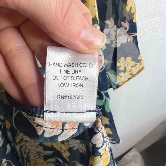 Navy and Yellow Floral‎ Short Sleeve Kimono One Size - Picture 8 of 9